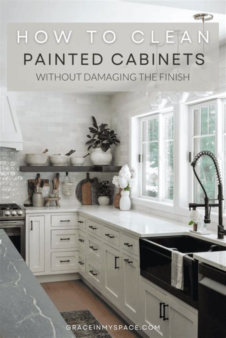 How do you clean matte painted cabinets