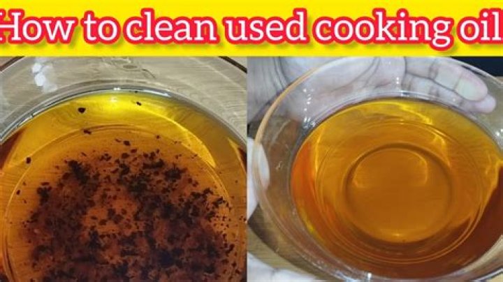How do you clean reuse cooking oil