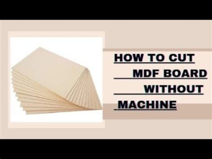 How do you cut a MDF board with a jigsaw