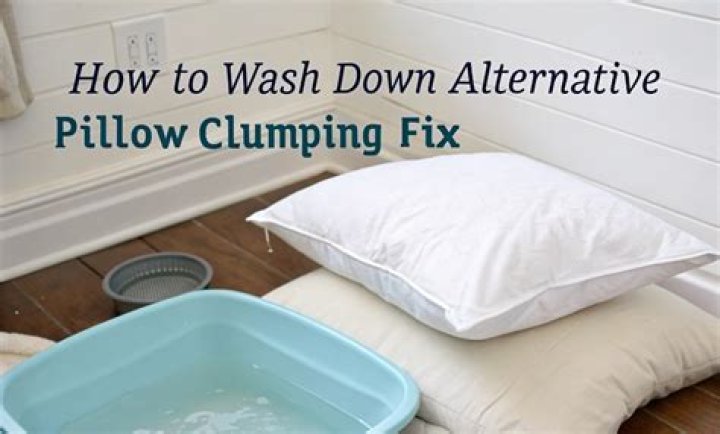 How do you fix a down pillow