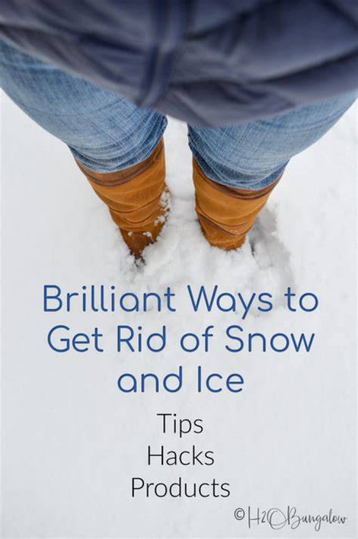 How do you get rid of snow and ice