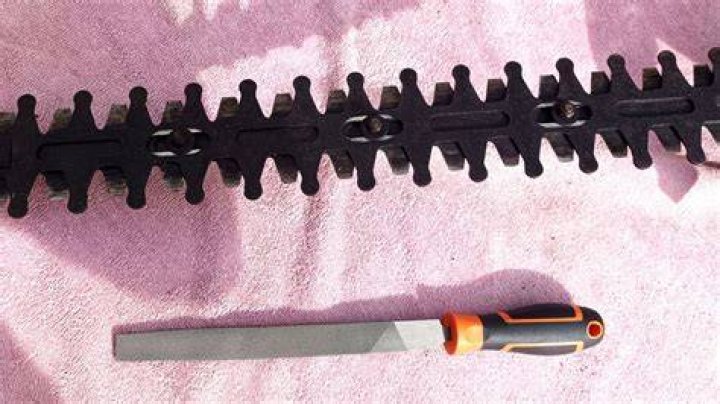 How do you get sap off hedge trimmer blades