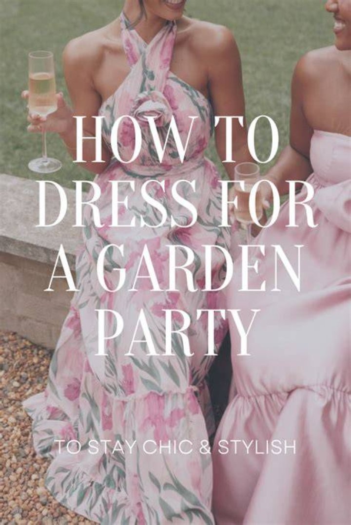 How do you give a garden party