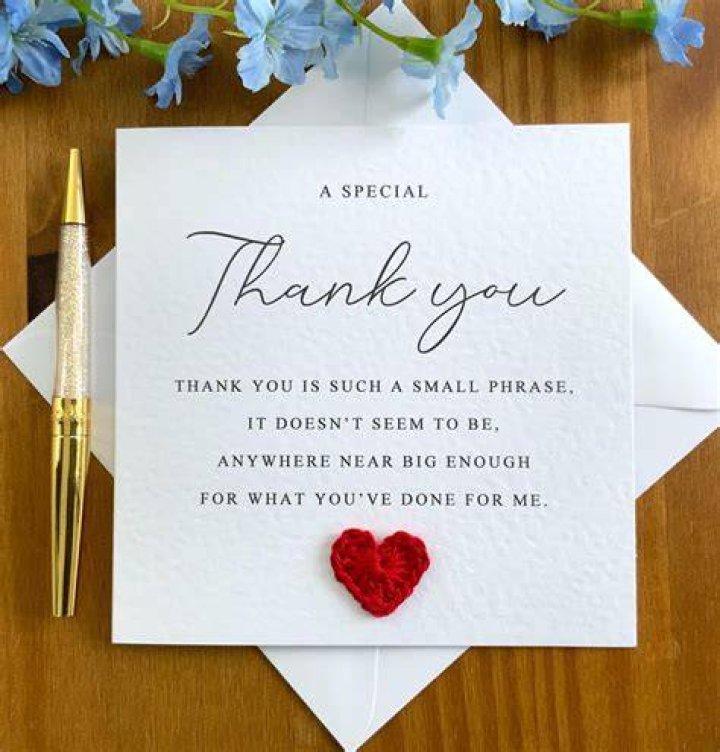 How do you give a special thank you
