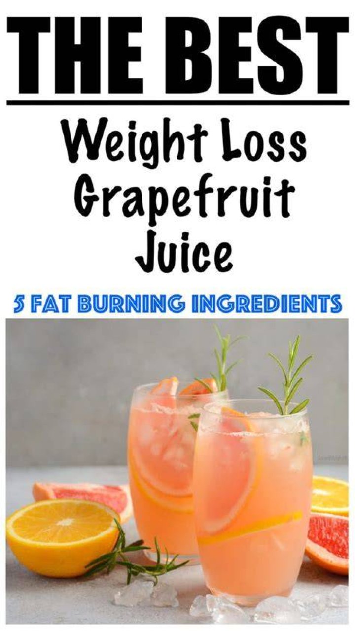 How do you lose weight with grapefruit juice