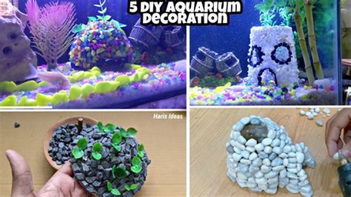 How do you make aquarium decorations