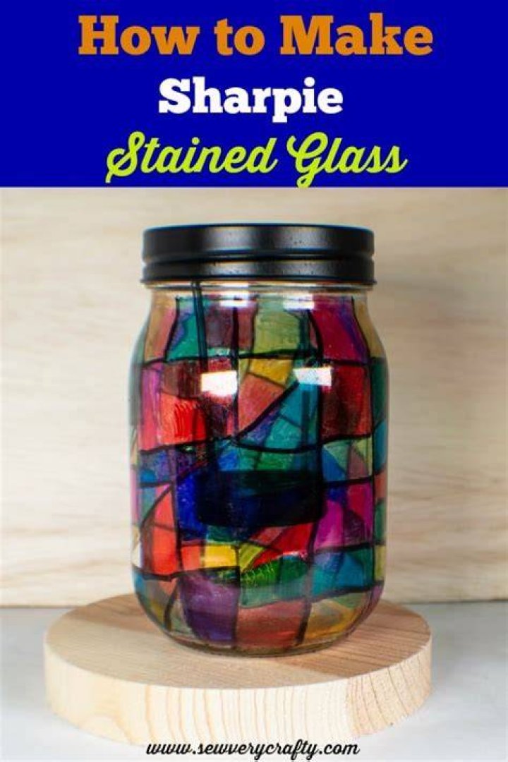 How do you make Sharpie stained glass