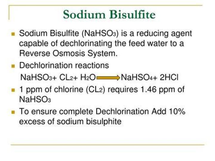 How do you make sodium bisulfite solution