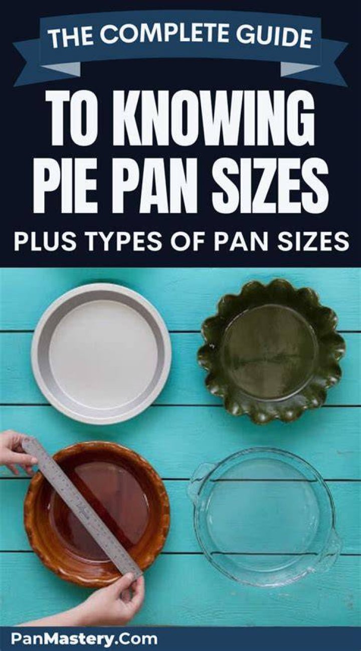 How do you measure a pie pan