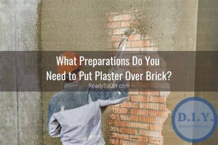 How do you plaster over brick