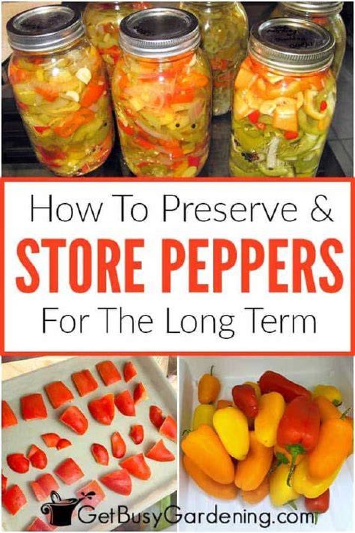 How do you preserve peppers for winter
