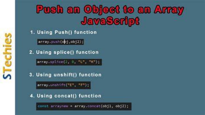 How do you push something into an array