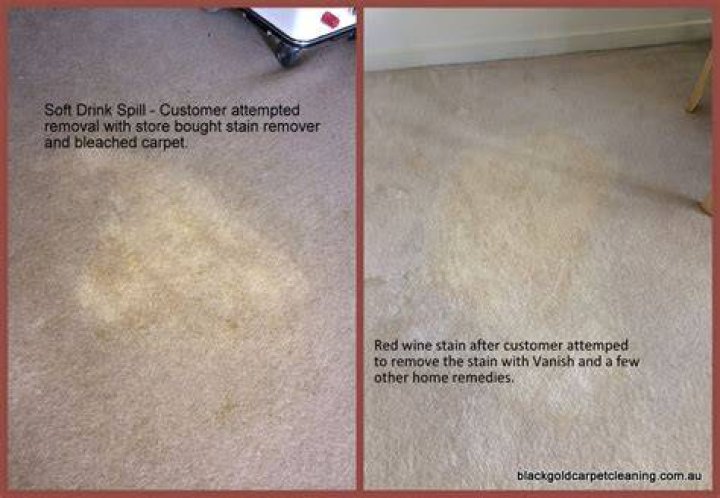 How do you recolor bleached carpet