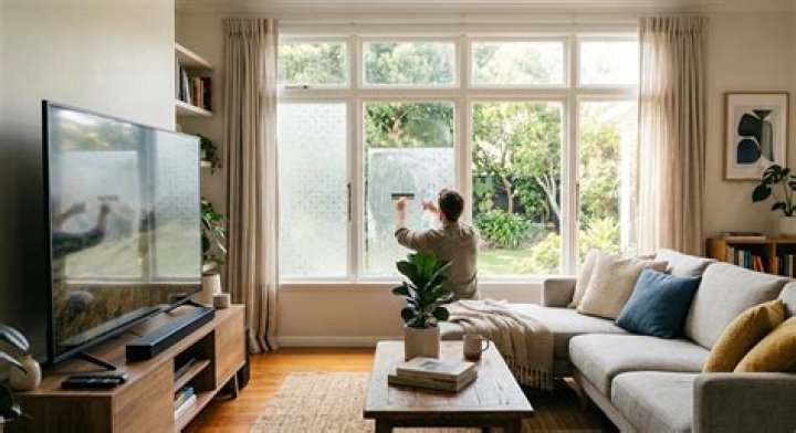 How do you reduce window glare on TV