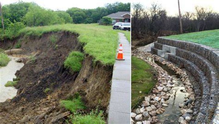 How do you stop a creek from eroding