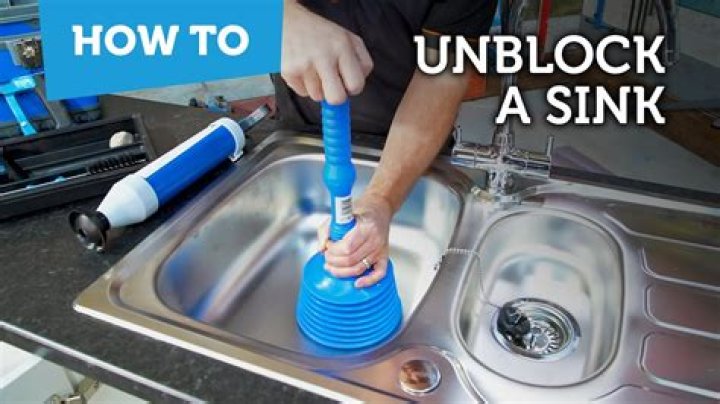 How do you unblock a bend sink