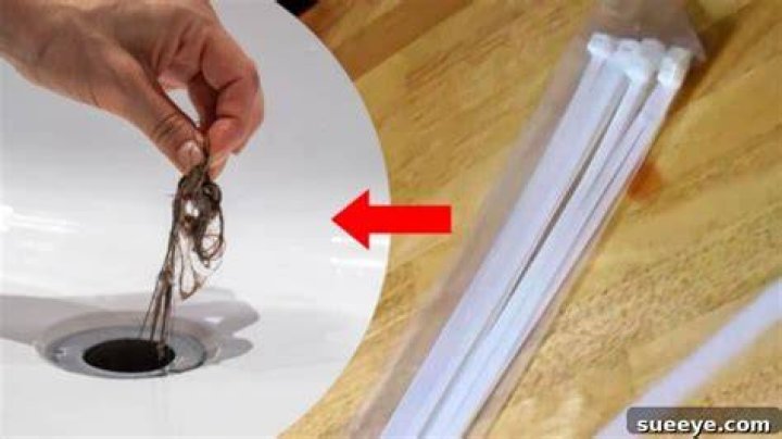 How do you unclog a zip tie drain