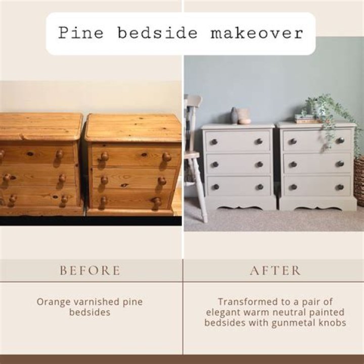 How do you upcycle old pine furniture