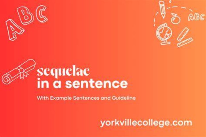 How do you use sequelae in a sentence