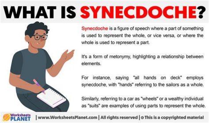 How do you use synecdoche in a sentence