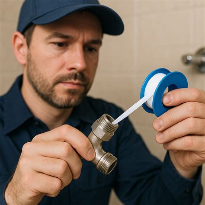 How do you use Teflon tape on pipes