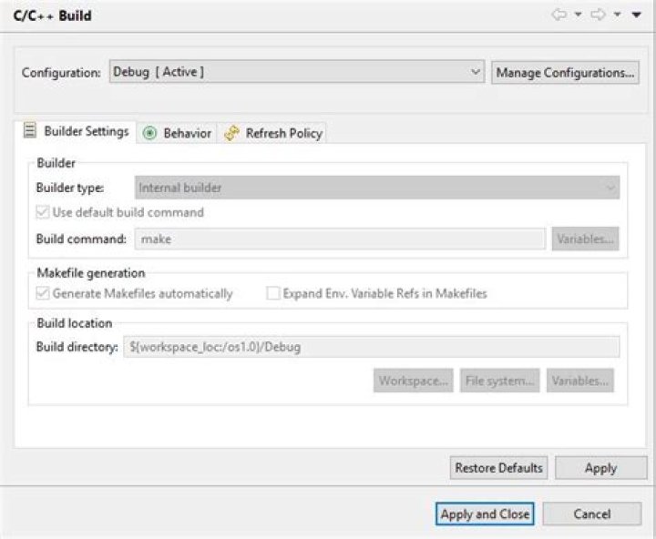 How does Eclipse generate makefiles