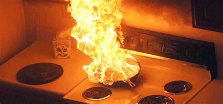 How does grease catch on fire
