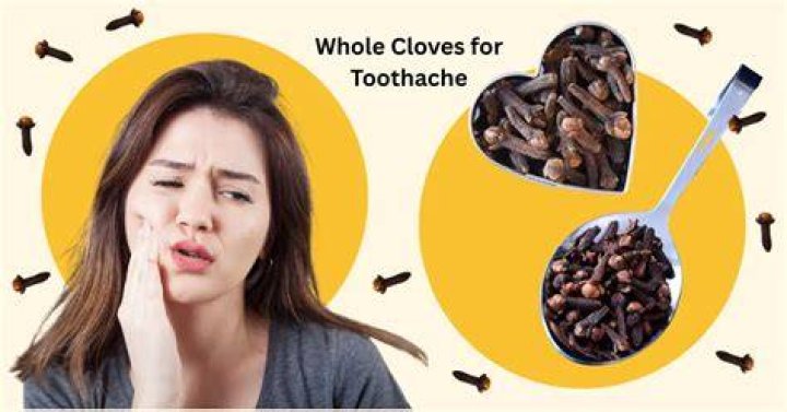 How does ground cloves help a toothache