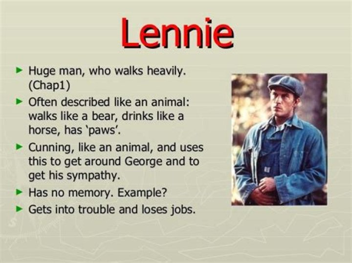 How does slim describe Lennie