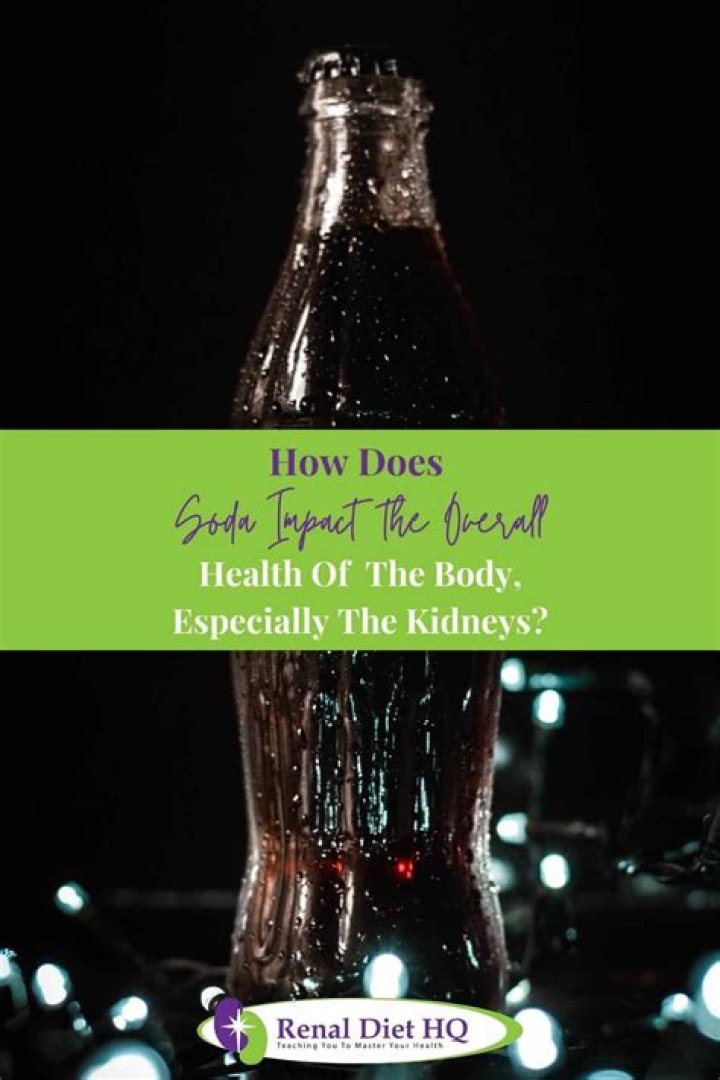 How does soda affect your kidneys