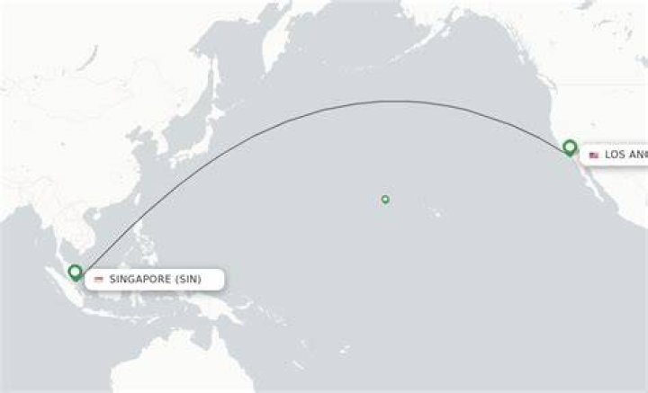 How far is it from Los Angeles to Singapore