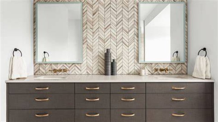 How high is bathroom backsplash