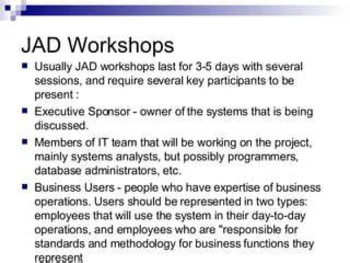 How is Jad being used to help determine system requirements