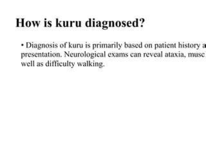 How is Kuru diagnosed