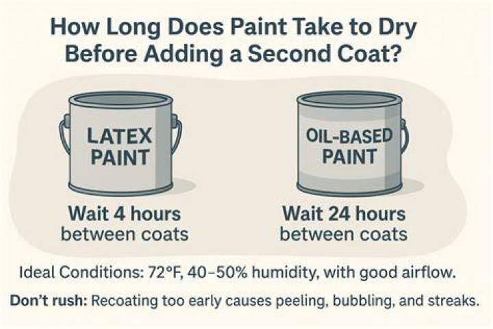 How long does satin finish paint take to dry