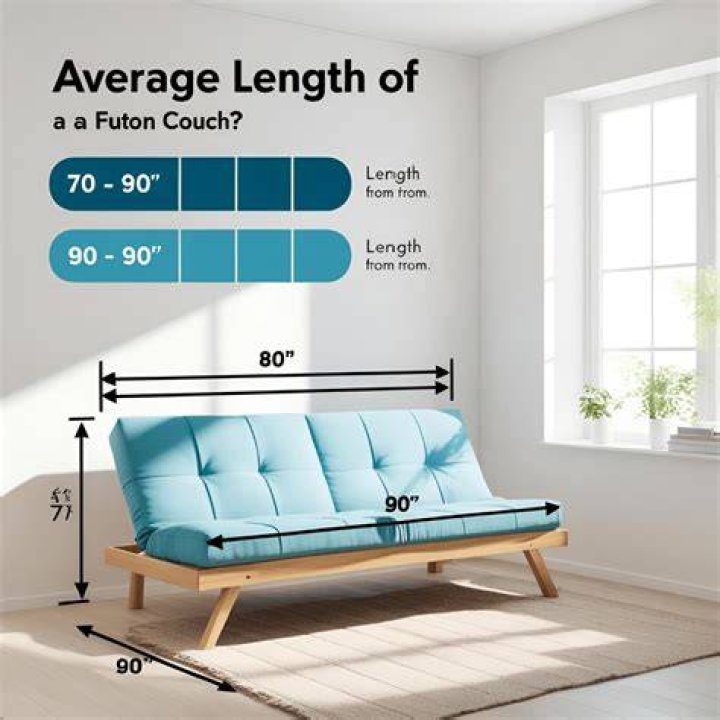 How long is an average futon