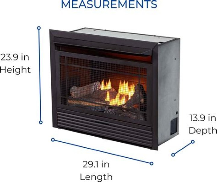 How many BTU is a fireplace