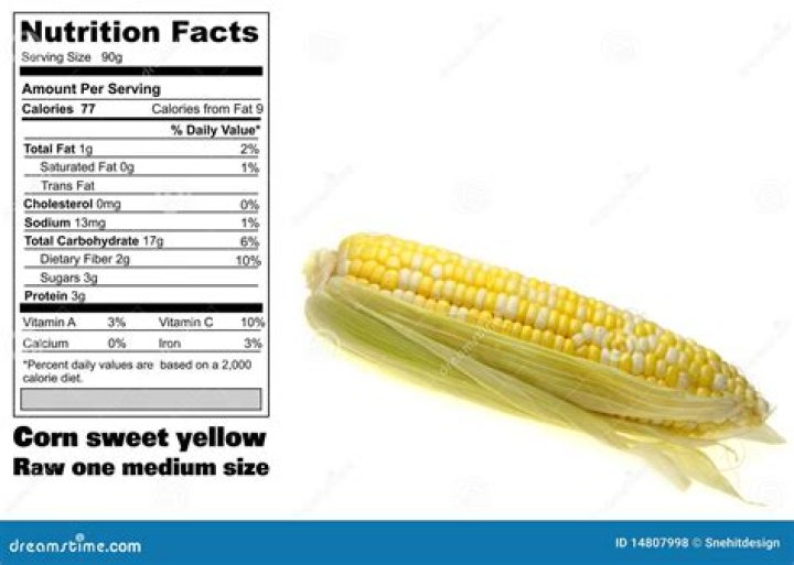 How many calories are in white corn on the cob