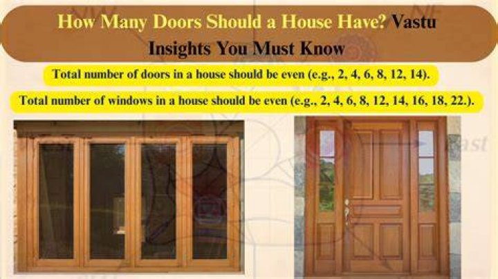 How many doors should be in a house as per Vastu