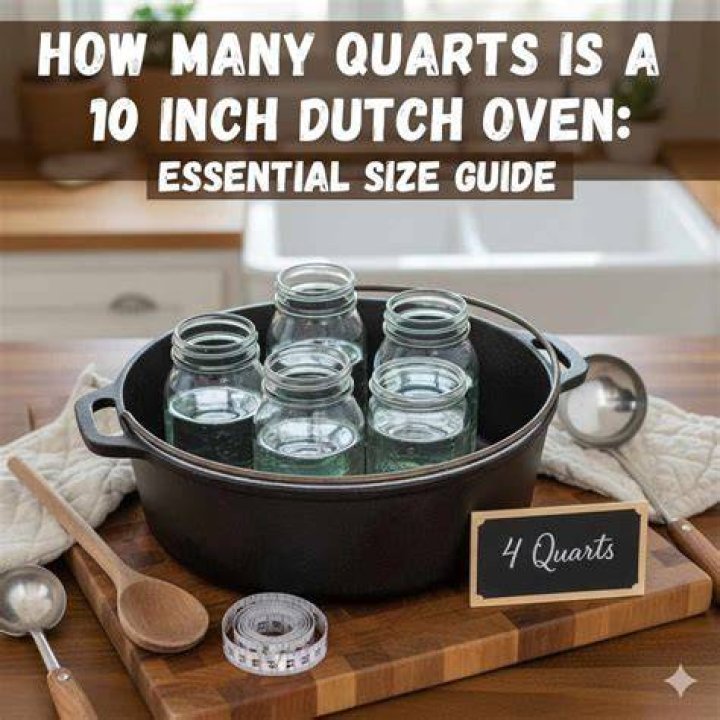 How many quarts is a 10 inch Dutch oven