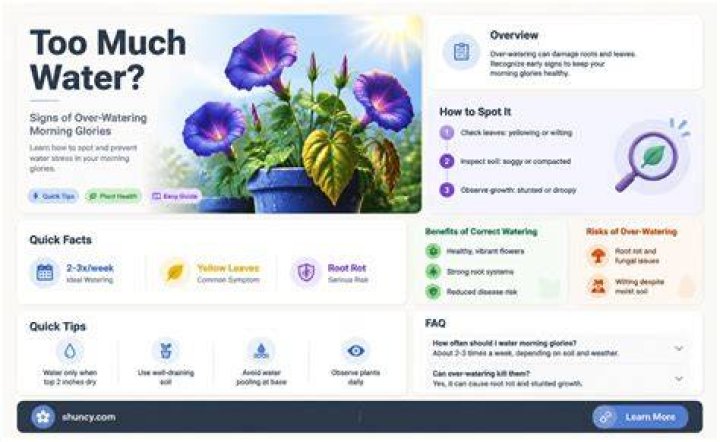 How much do you water morning glories