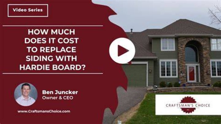 How much does it cost to replace vinyl siding with Hardie board
