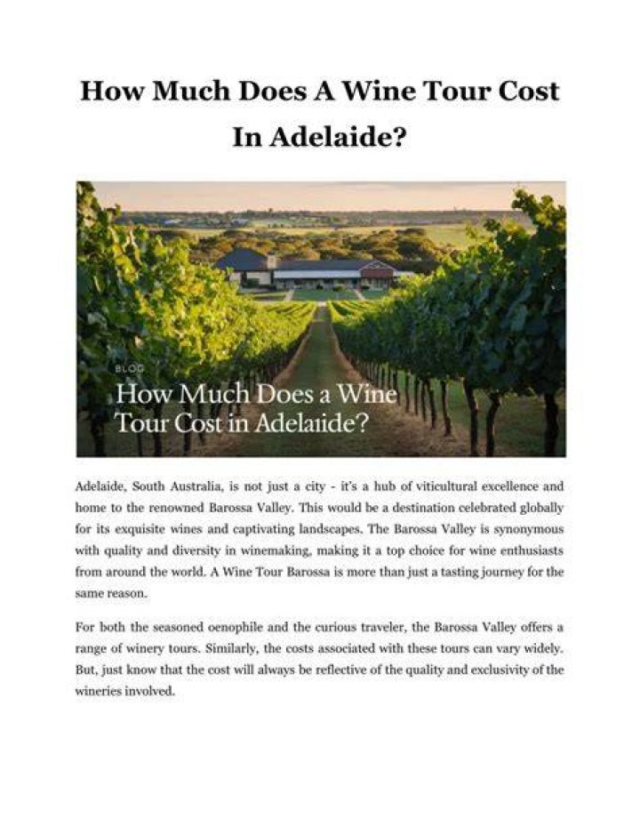 How much is a wine tour