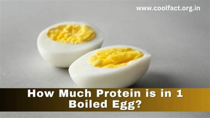 How much protein is in a boiled egg