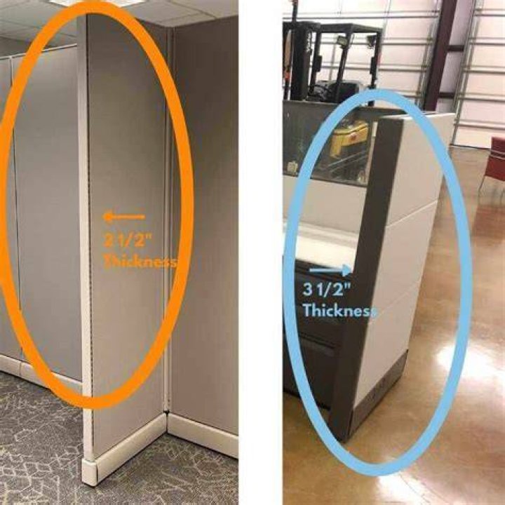 How thick are cubicle walls