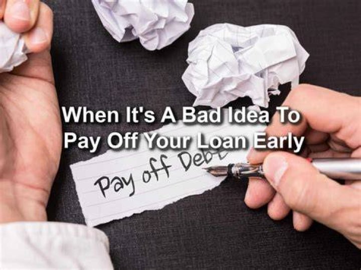 Is it bad to pay off a loan early