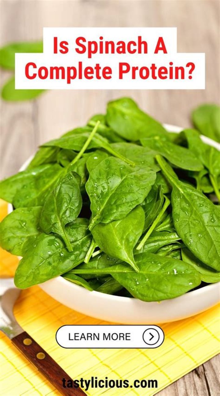 Is the protein in spinach complete