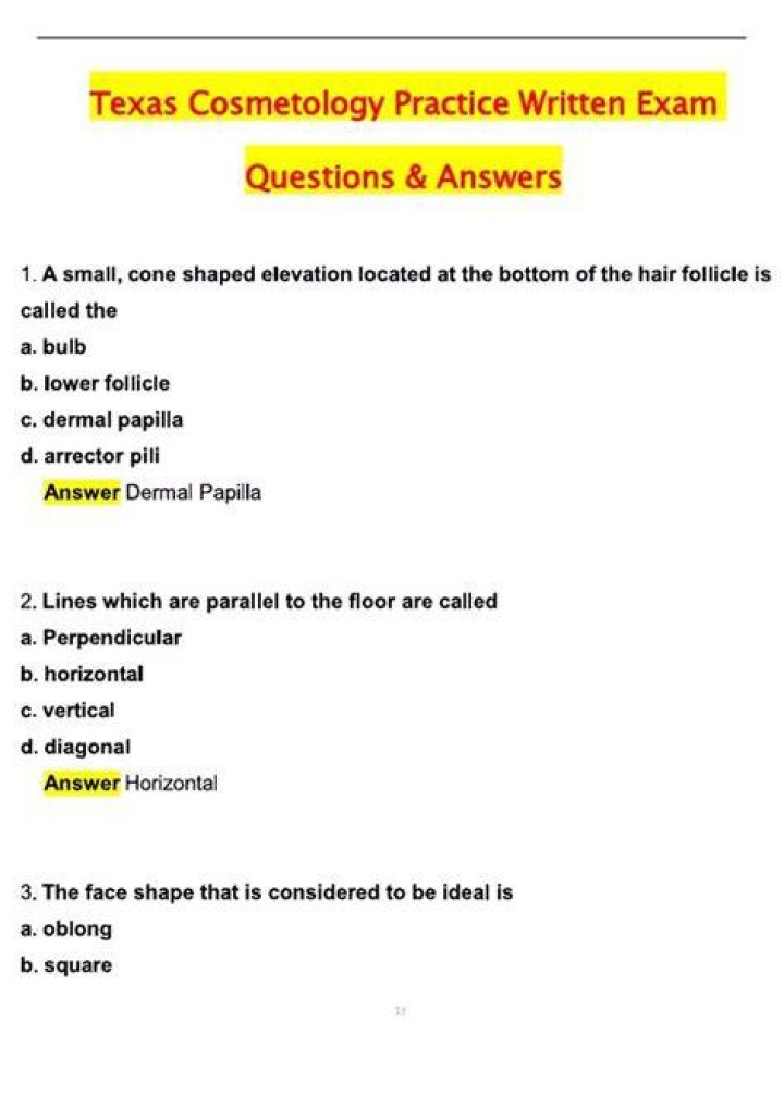 Is the Texas Cosmetology written exam hard