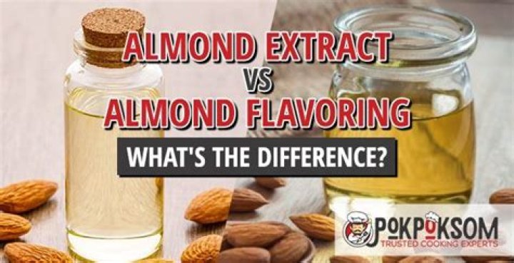 Is there a difference between almond extract and almond flavoring