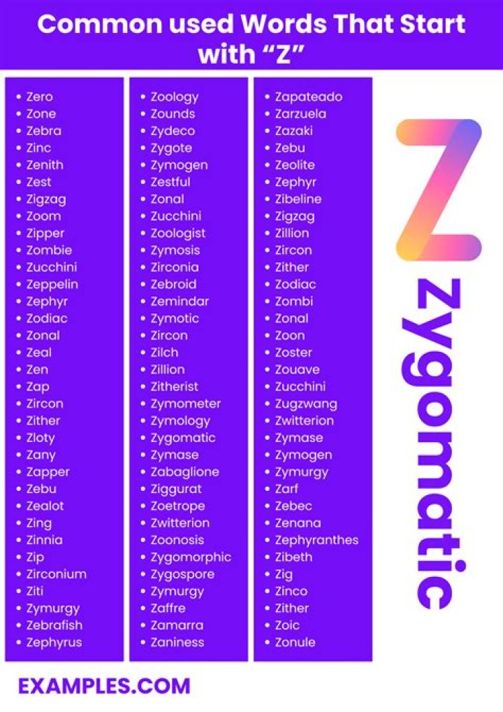 Is there a word with X and Z in it